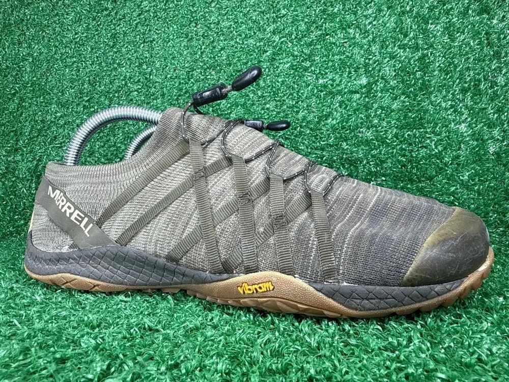 Merrell Trail Glove 4 Knit Barefoot Trail Running Shoes Women’s 9.5 Olive